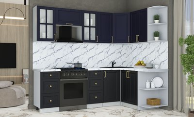 Кухонный гарнитур Интерлиния Мила Шато 1.5x2.4 PR