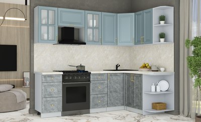 Кухонный гарнитур Интерлиния Мила Шато 1.5x2.4 PR