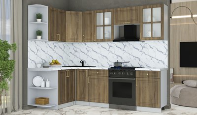 Кухонный гарнитур Интерлиния Мила Шато 1.5x2.5 LV