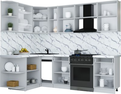 Кухонный гарнитур Интерлиния Мила Шато 1.5x2.5 LV