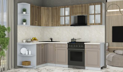 Кухонный гарнитур Интерлиния Мила Шато 1.5x2.5 LV