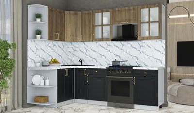 Кухонный гарнитур Интерлиния Мила Шато 1.5x2.5 LV