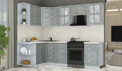 Кухонный гарнитур Интерлиния Мила Шато 1.5x2.5 LV
