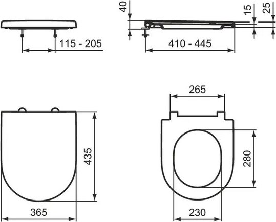 Сиденье для унитаза Ideal Standard Ellisse T569701
