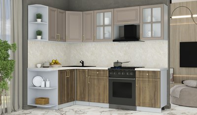 Кухонный гарнитур Интерлиния Мила Шато 1.5x2.5 LV