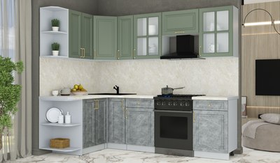 Кухонный гарнитур Интерлиния Мила Шато 1.5x2.5 LV