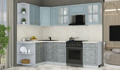 Кухонный гарнитур Интерлиния Мила Шато 1.5x2.5 LV