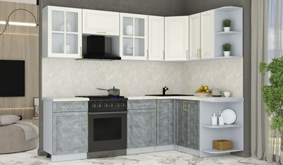 Кухонный гарнитур Интерлиния Мила Шато 1.5x2.5 PR