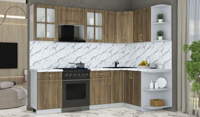 Кухонный гарнитур Интерлиния Мила Шато 1.5x2.5 PR