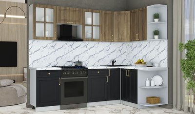 Кухонный гарнитур Интерлиния Мила Шато 1.5x2.5 PR