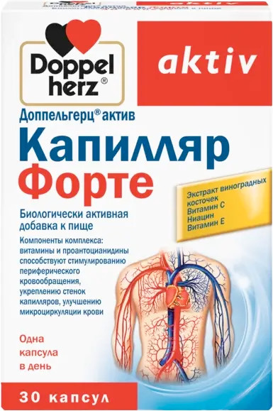 Комплексная пищевая добавка Doppelherz Капилляр Форте - фото