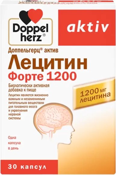 Пищевая добавка Doppelherz Актив Лецитин Форте 1200 - фото