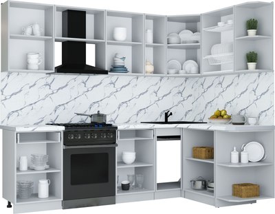 Кухонный гарнитур Интерлиния Мила Шато 1.5x2.5 PR