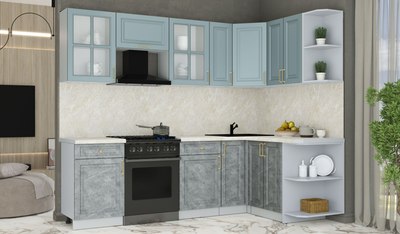 Кухонный гарнитур Интерлиния Мила Шато 1.5x2.5 PR