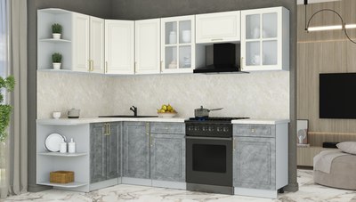 Кухонный гарнитур Интерлиния Мила Шато 1.5x2.6 LV