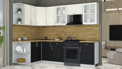 Кухонный гарнитур Интерлиния Мила Шато 1.5x2.6 LV