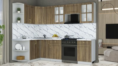 Кухонный гарнитур Интерлиния Мила Шато 1.5x2.6 LV