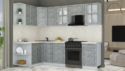 Кухонный гарнитур Интерлиния Мила Шато 1.5x2.6 LV