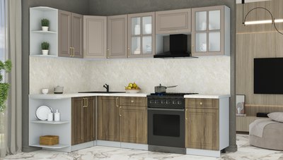 Кухонный гарнитур Интерлиния Мила Шато 1.5x2.6 LV