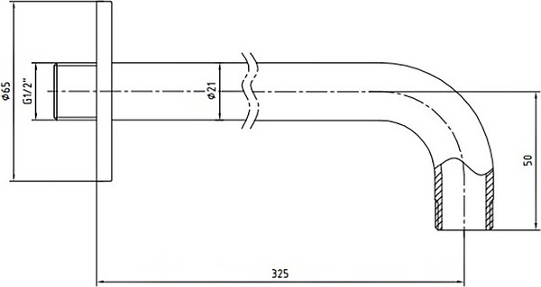 Душевой кронштейн E.C.A 102126608EX