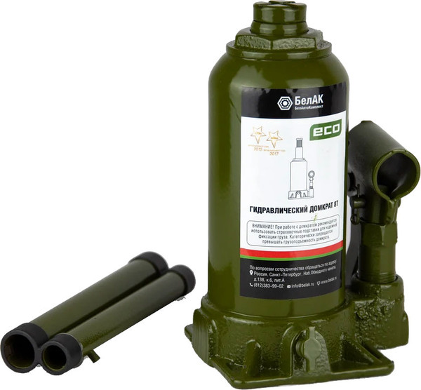 Бутылочный домкрат БелАК Eco 8т / БАК.70016  - фото