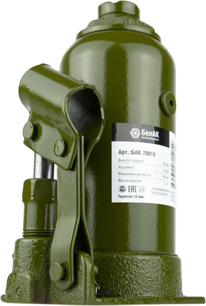 Бутылочный домкрат БелАК Eco 8т / БАК.70016 