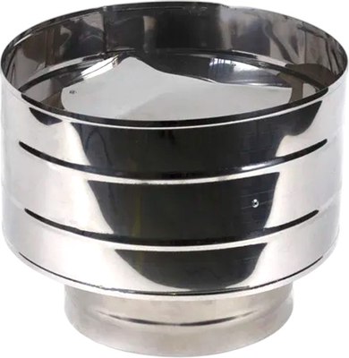 Дефлектор для дымохода Гефест Сталь 130х200 AISI 430/430 0.5мм/0.5мм (К) тип-2 - фото