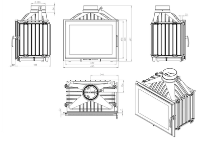 Каминная топка Nordflam Alber