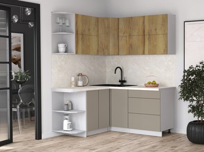 Кухонный гарнитур Интерлиния Мила Матте 1.5x1.7 А