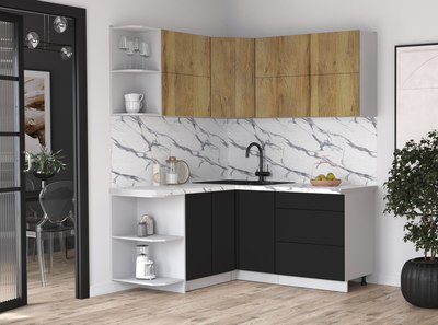 Кухонный гарнитур Интерлиния Мила Матте 1.5x1.7 А