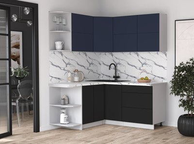 Кухонный гарнитур Интерлиния Мила Матте 1.5x1.7 А