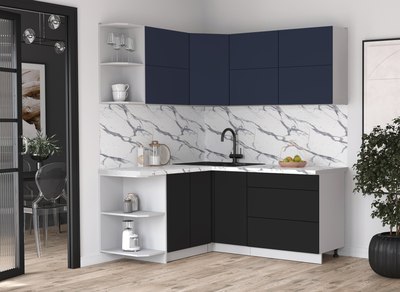 Кухонный гарнитур Интерлиния Мила Матте 1.5x1.8 А