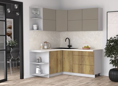 Кухонный гарнитур Интерлиния Мила Матте 1.5x1.8 А