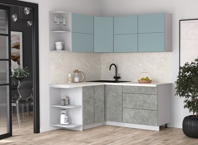 Кухонный гарнитур Интерлиния Мила Матте 1.5x1.8 А