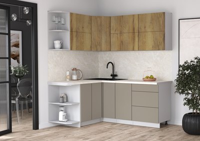 Кухонный гарнитур Интерлиния Мила Матте 1.5x1.9 А