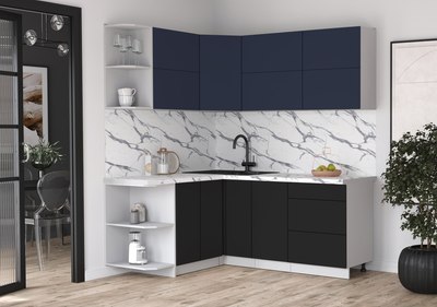 Кухонный гарнитур Интерлиния Мила Матте 1.5x1.9 А