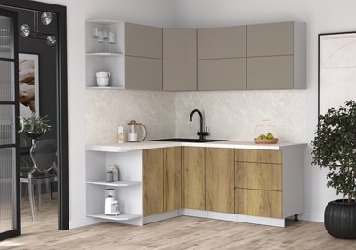 Кухонный гарнитур Интерлиния Мила Матте 1.5x1.9 А