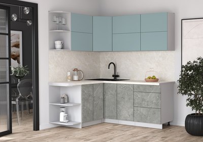 Кухонный гарнитур Интерлиния Мила Матте 1.5x1.9 А