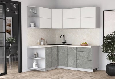 Кухонный гарнитур Интерлиния Мила Матте 1.5x2.0 А