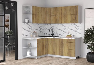 Кухонный гарнитур Интерлиния Мила Матте 1.5x2.0 А