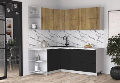 Кухонный гарнитур Интерлиния Мила Матте 1.5x2.0 А