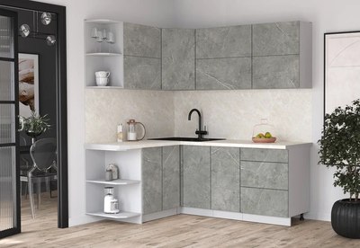 Кухонный гарнитур Интерлиния Мила Матте 1.5x2.0 А