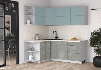 Кухонный гарнитур Интерлиния Мила Матте 1.5x2.0 А