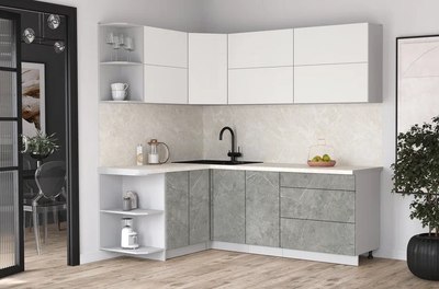 Кухонный гарнитур Интерлиния Мила Матте 1.5x2.2 А