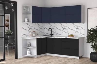 Кухонный гарнитур Интерлиния Мила Матте 1.5x2.2 А