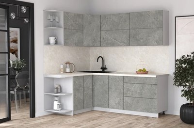 Кухонный гарнитур Интерлиния Мила Матте 1.5x2.2 А