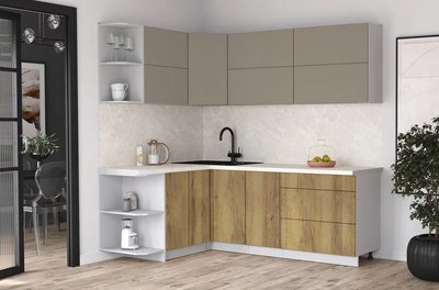 Кухонный гарнитур Интерлиния Мила Матте 1.5x2.2 А