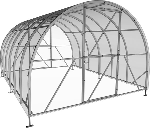Каркас теплицы ИМпласт Атлант 3х4 дуги 40х20 шаг 67 / 15319 - фото
