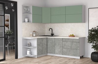 Кухонный гарнитур Интерлиния Мила Матте 1.5x2.2 А