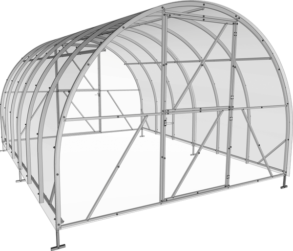 Каркас теплицы ИМпласт Атлант 3х10 дуги 40х20 шаг 67 / 15322 - фото